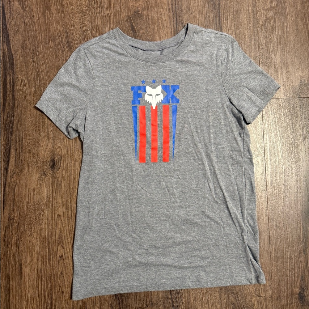 Women’s Fox Red And Blue Short Sleeve